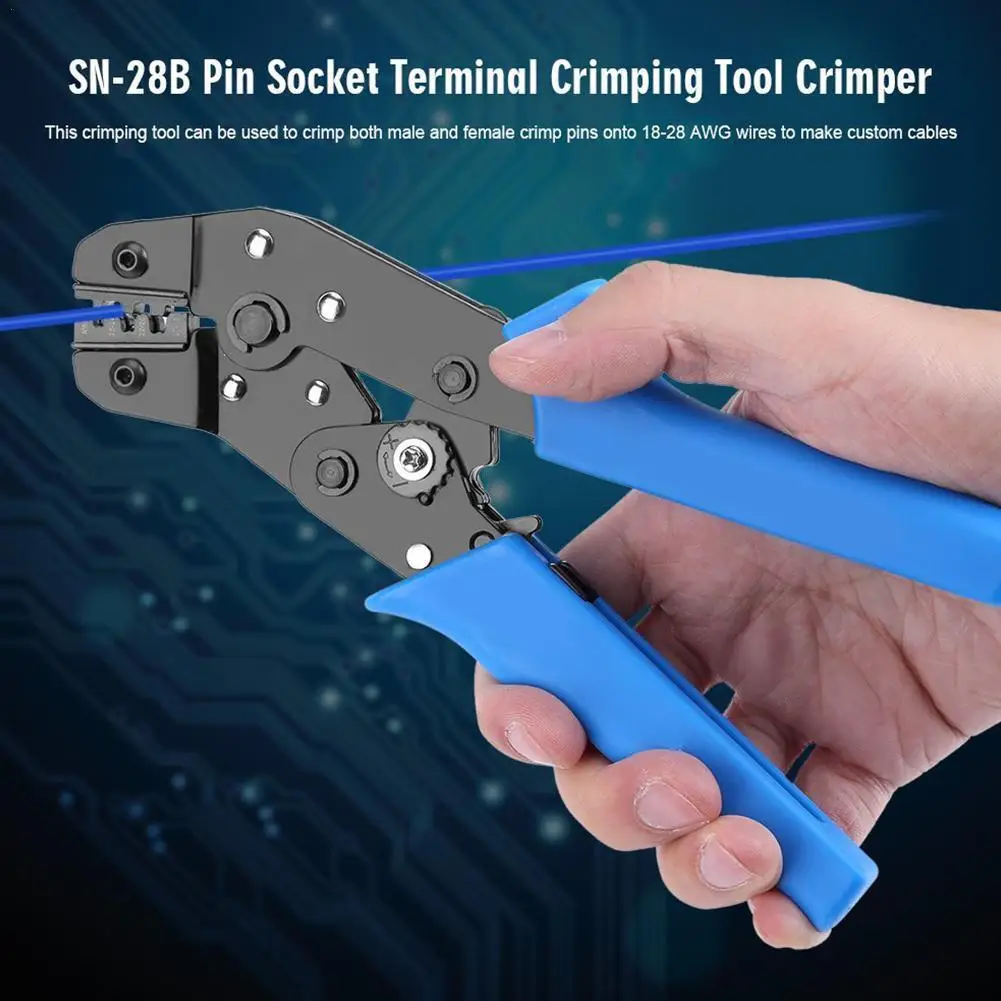 

Adjustable Crimp Pliers Wire Crimp Kit Mini Manual Crimp Tool For 2.54mm 3.96mm KF2510 Connector