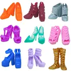 Разноцветные туфли в смешанном стиле высокого качества; Сезон весна-осень; Босоножки; Повседневная одежда; Обувь на высоком каблуке; Аксессуары для игрушечных кукол Барби