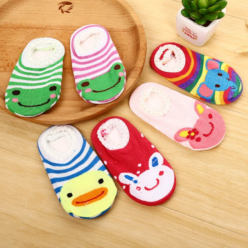 20 пар/лот детские носки хлопковые для мальчиков и девочек мягкие тапочки в