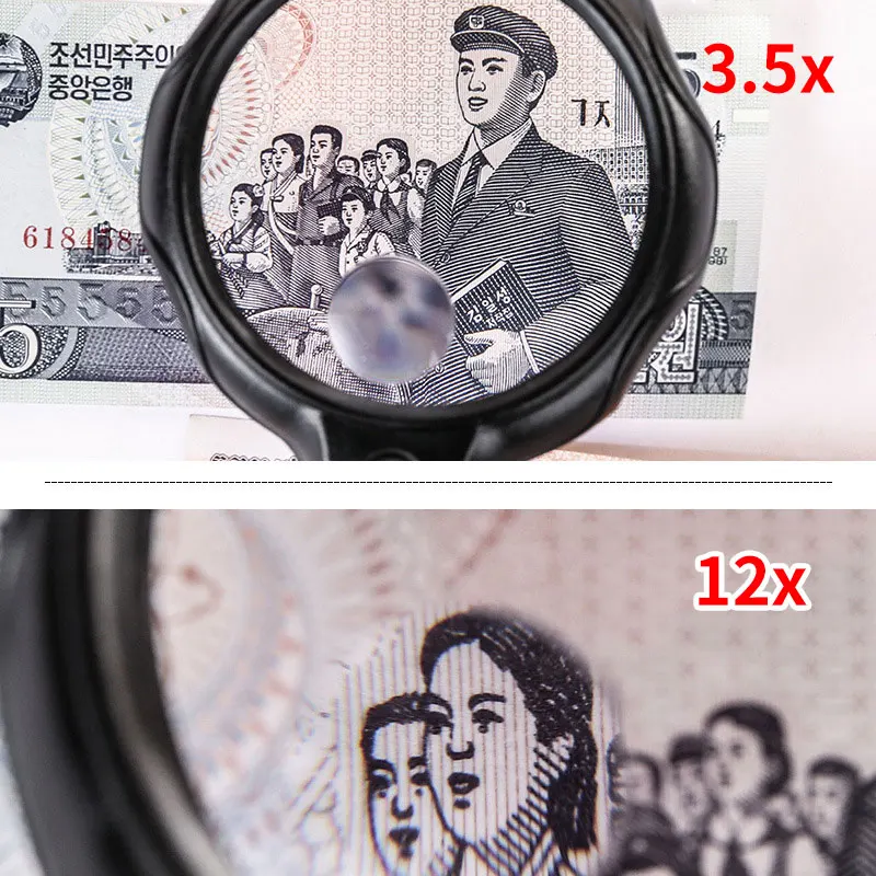 2020 увеличительное Стекло с светодиодный светильник 3.5X 12X объектива