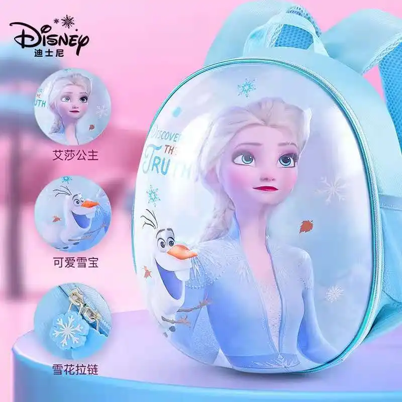 Disney Frozen School Bags for Girls Elsa Anna kindergarten backpack suitable Girls 2-6 years super light water proof mochilar