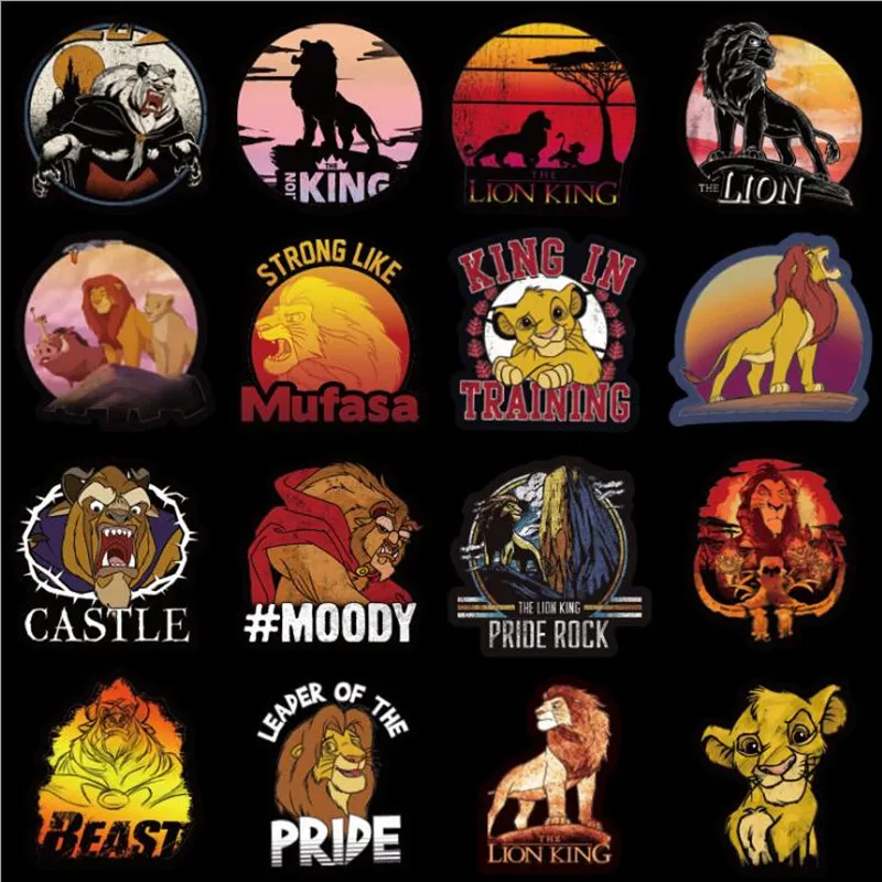 50pcs disney pvc waterproof lion king stickers animals cool sticker for laptop car styling phone bicycles luggage motorcycle free global shipping
