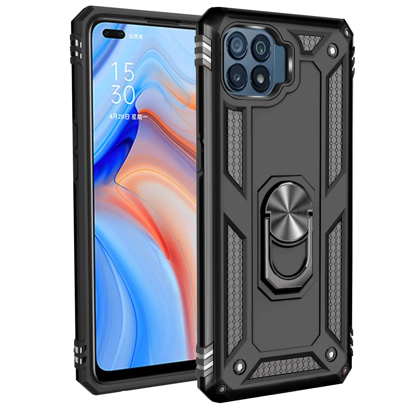 

Phone Case For OPPO Realme Reno AX5S A5S A7 A12 A5 4 4F F19 F17 AX7 A11K A3S A12E C1 5F 5 F11 Pro Lite Armor Shockproof Cover
