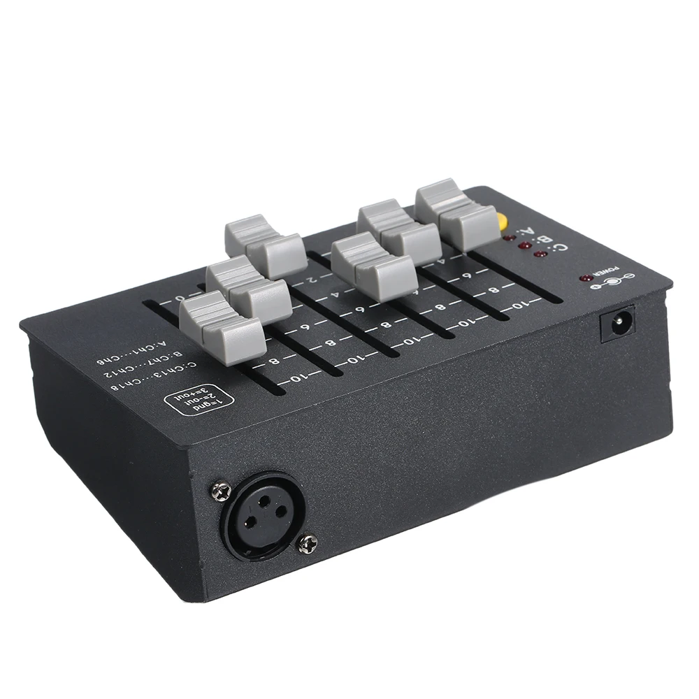 

0.5W Mini DMX-18 Stage Controller DMX 512 Console DJ Equipment Lighting Fixture For DJ Live Show Pub KTV Bar Home Party disco