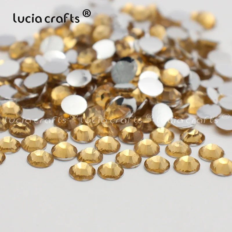 Shallow Coffee Lucia crafts, 4 мм, 1000 шт./лот, SS16, стразы из смолы с плоской задней поверхностью, сделай сам, для мобильного телефона, для дизайна ногтей, наклейки, дрель F0701 - Цвет: Shallow Coffee