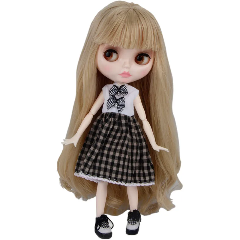 

Blyth Doll Blyth Shiny Face White Leather 1/6 BJD Spherical Joint Doll Customized joint BJD Toy Specials