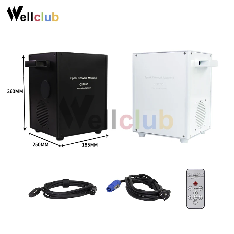 2 шт + 10 пакетов порошок 650 Вт мини холодная Искра фонтанный фейерверк машина для