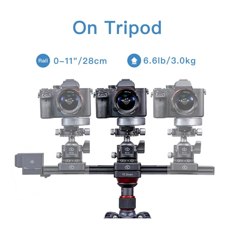 YC алюминиевая моторизованная камера слайдер App Bluetooth управление с двигателем для