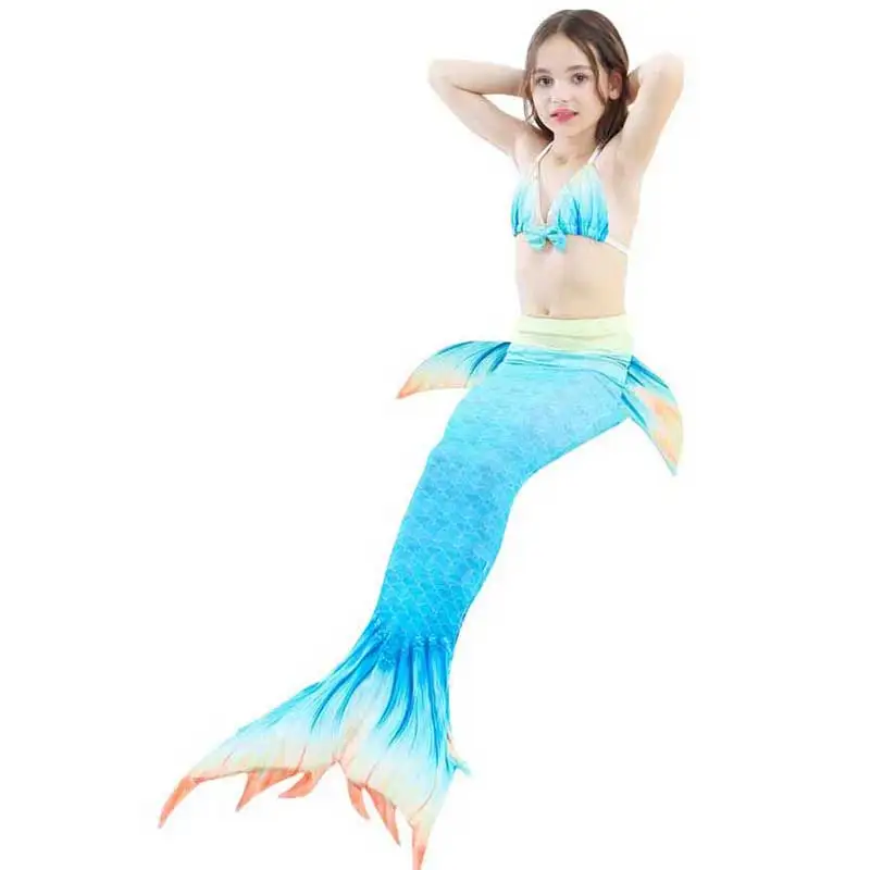 Вечерние костюмы для косплея и плавания девочек маскарадное платье Русалочки с