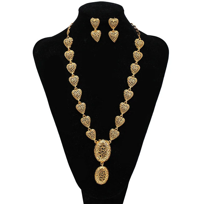 Комплект из колье и серёг с подвеской в эфиопском стиле|Ювелирные наборы| |