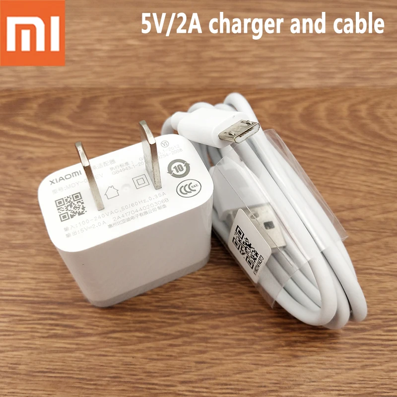 Зарядное устройство Xiaomi 10 Вт оригинальный адаптер питания для США кабель Micro USB
