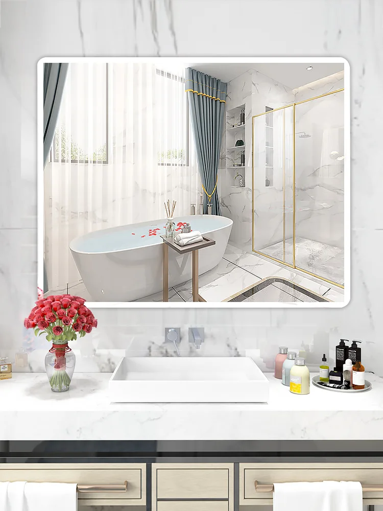 Настенное зеркало для ванной комнаты настенное стекло с бесплатной пробивкой -