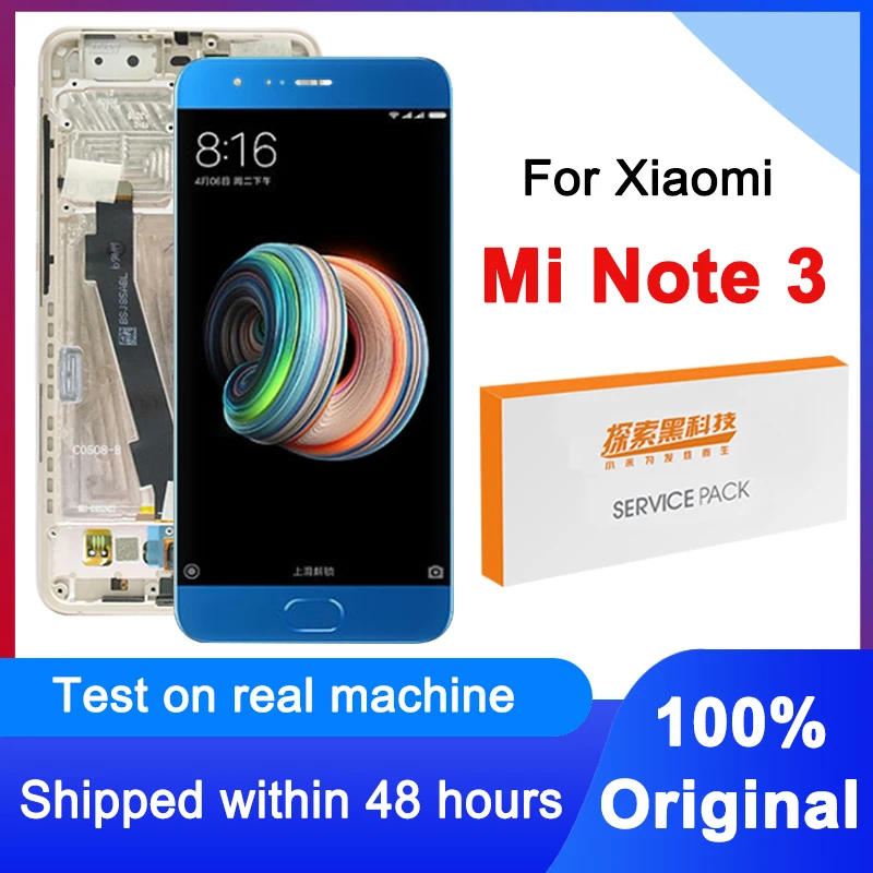 100% оригинальный сменный ЖК дисплей 5 &quotдля Xiaomi Mi Note 3 дигитайзер сенсорного
