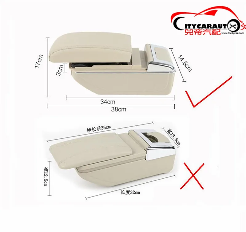CITYCARAUTO BIGGEST SPACE+LUXURY+USB FOR SPARK Car armrest box central Storage content with cup holder LED USB FIT | Автомобили и