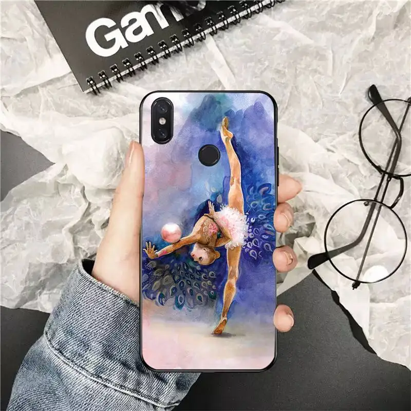 FHNBLJ Love Gymnastics Oil Painting Phone Case for Xiaomi Redmi 5 5Plus 6 6A 4X 7 7A 8 8A 9 Note 5 5A 6 7 8 8Pro 8T 9