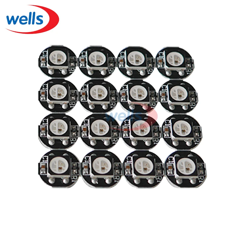 Бесплатная доставка WS2812B светодиодный с радиатором (10 мм * 3 мм) DC5V 5050 SMD RGB WS2812 IC