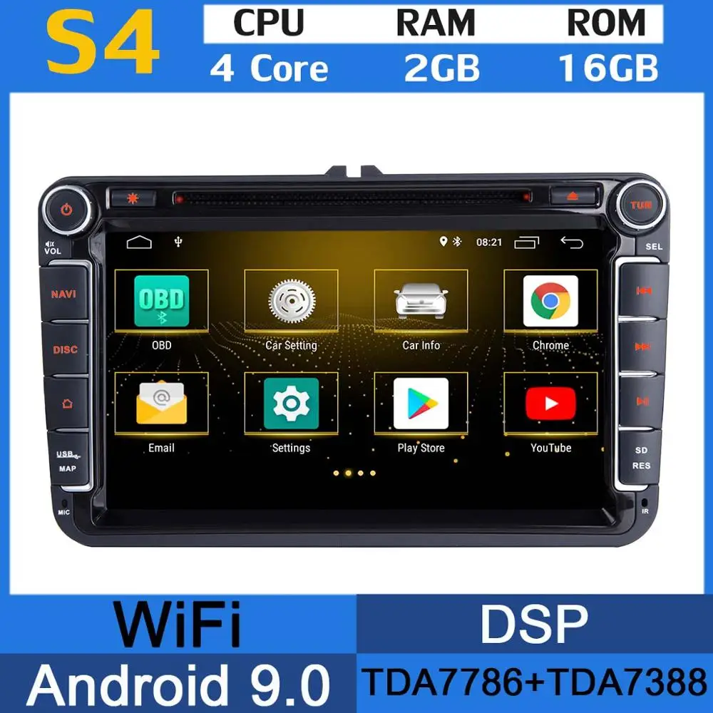 4Core 2G RAM 16G VW " PX6 4G ram+ 64G rom Android 9,0 автомобильный dvd-плеер для VW Caddy Sharan Amarok Scirocco polo V 6R Multivan T5 Bettle автомобильный радиоприемник - Цвет: 4Core 2G RAM 16G VW