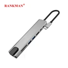 Док-станция Rankman Type-C на RJ45, 4K, USB 3,0