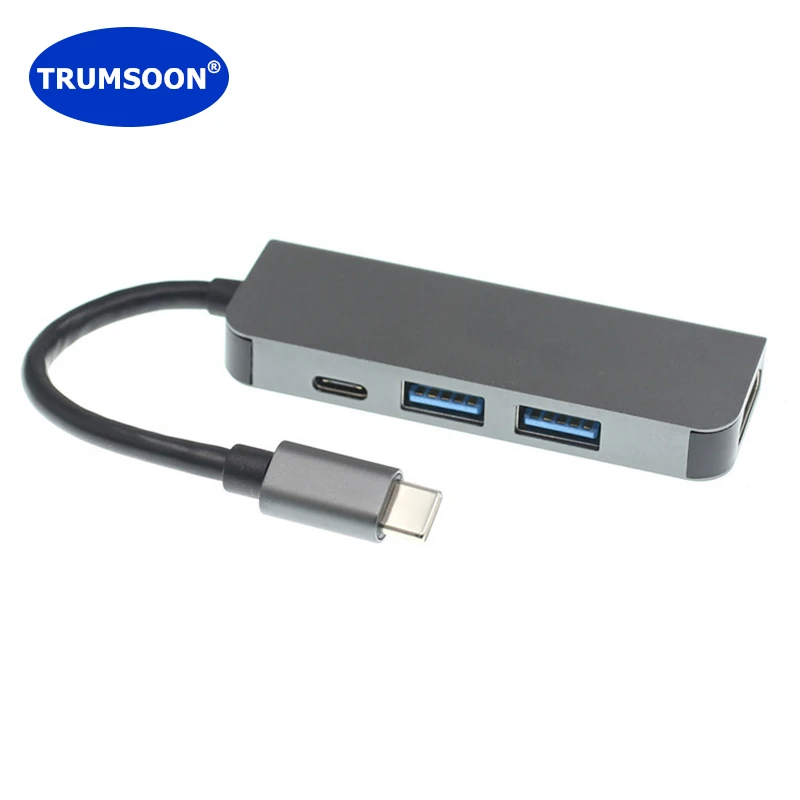 

TRUMSOON Type C to 4K HDMI-compatible USB 3.0 C Adapter for Macbook iPad Pro Huawei Mate30 Samsung S20 Dex Xiaomi 10 TV Youtube