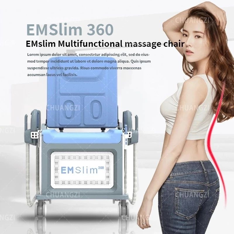 

Super powerful neo ems rf can lie down for treatment DLS-EMSLIM body shaping 4 handle muscle stimulator ems machine
