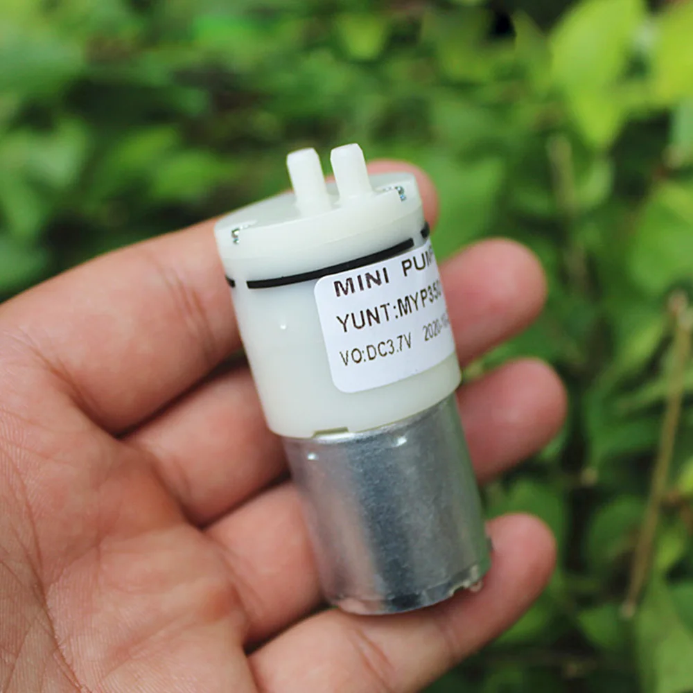 

DC 3.7V 5V 370 Motor Micro Vacuum Pump Negative Double Hole Air Pump Breast Pump Small Oxygen Pump Aquarium Fish Tank