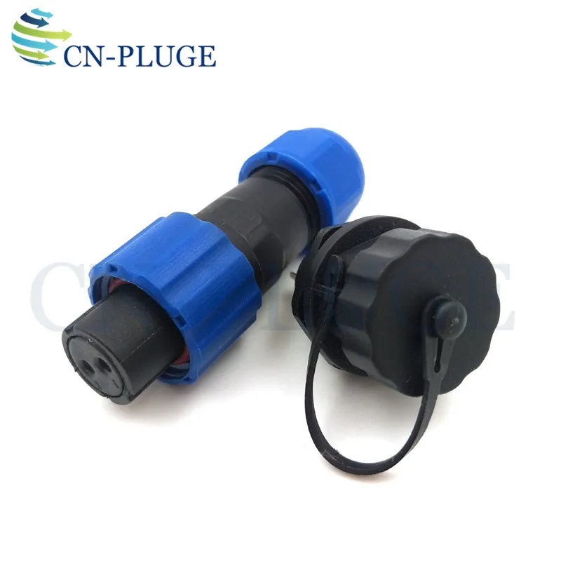 Водонепроницаемый 2 контактный светодиодный разъем питания SD13 авиационный