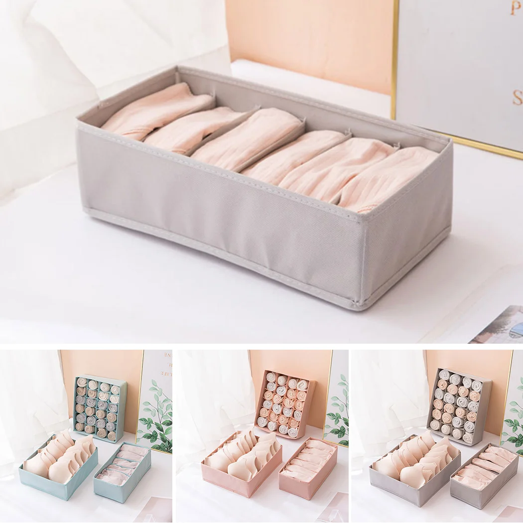 

Home Storage box Wardrobe Set Underwear Socks Foldable Compartment Bra