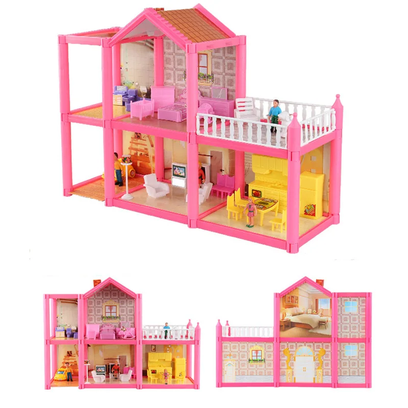 Новый семейный кукольный домик сделай сам аксессуары для кукол игрушка с