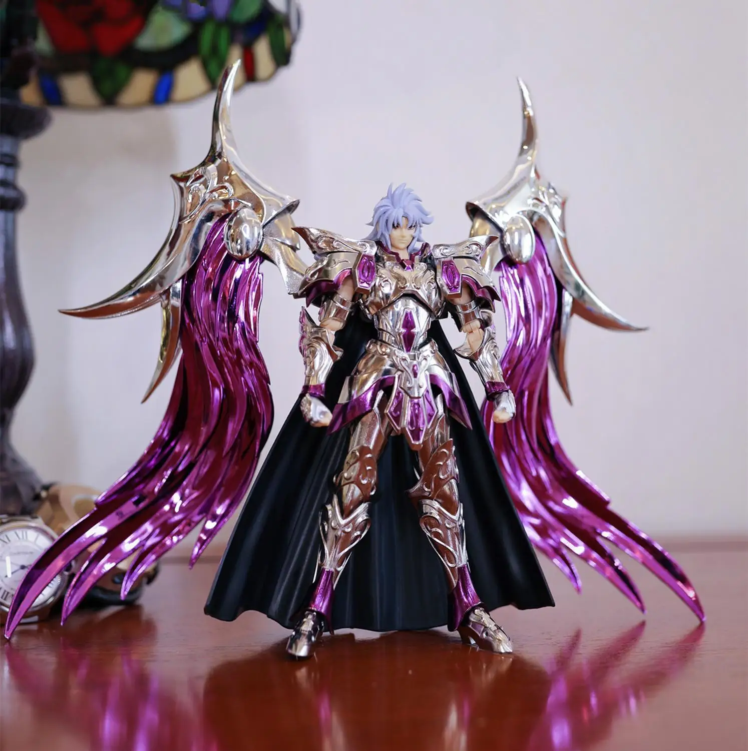 

Jmodel Saint Seiya Cloth Myth Saintia Sho EX Purple Ares Saga model metal cloth SJ019*
