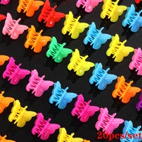 20pcsset small butterfly hair claw clips barrettes mixed color hairpin clip hair accessories for women girls universal headwear