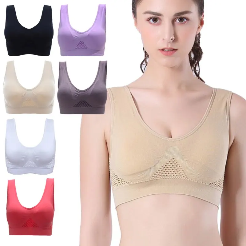 

Bra For Women Plus Size Seamless Bra With Pads Easy Comfort Bra Active Everyday Push Up Bralette Vest Wireless Brassiere Bra 6XL