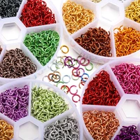 1080pcsbox 6mm colorful open jump rings split jump ring connector for diy necklace crafts jewelry making findings accessories