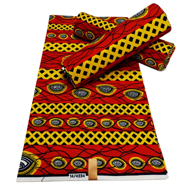 

Fashion African Wax Print Ankara Fabrics 100% Cotton Nigerian Style Patchwork Sewing Guaranteed Veritable Real Wax For Dresses