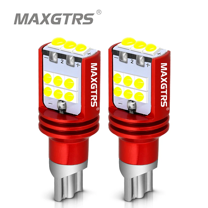 2 шт. Сверхъяркие светодиодные задние фсветильник T15 921 W16W WY16W|Сигнальная лампа| |