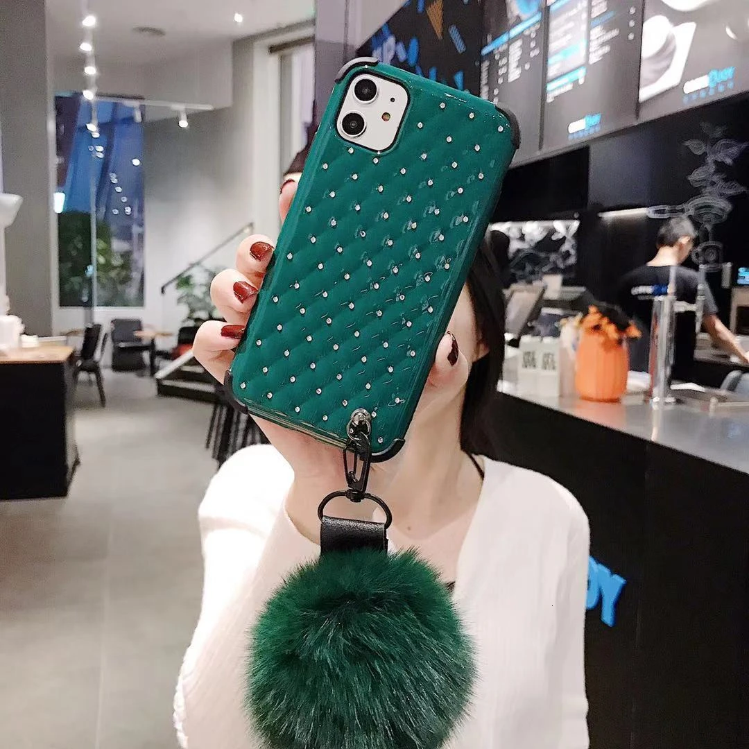 Роскошный чехол для IPhone XS x XR 11 Pro Max byhone 7 8 plus 6 s Correa de doll drill cloth cover |