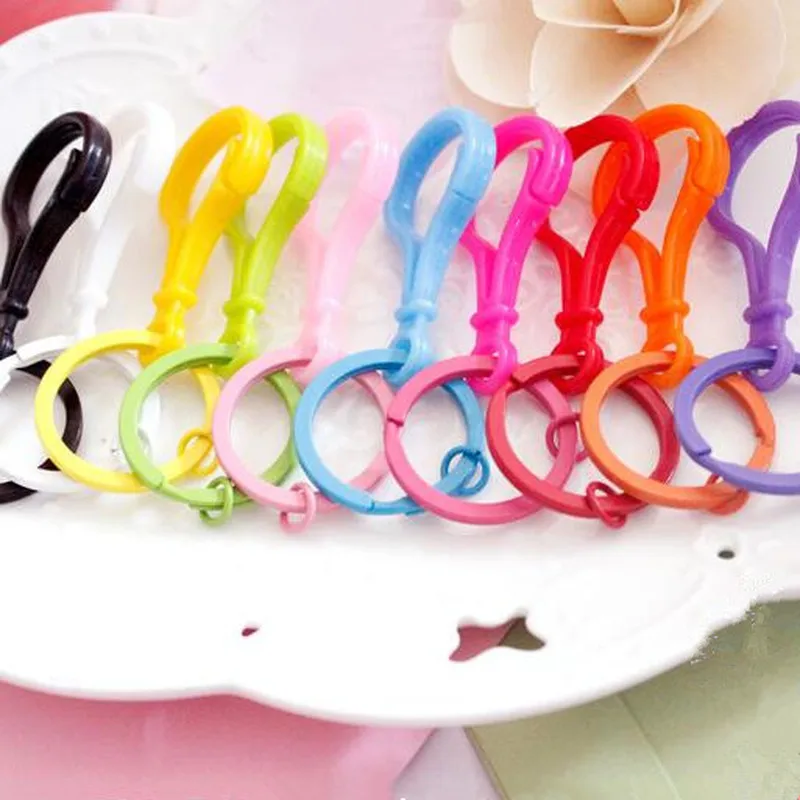 2 шт Пластиковые лампы формы Омаров застежки сумка кошелек брелок Крюк зажим DIY