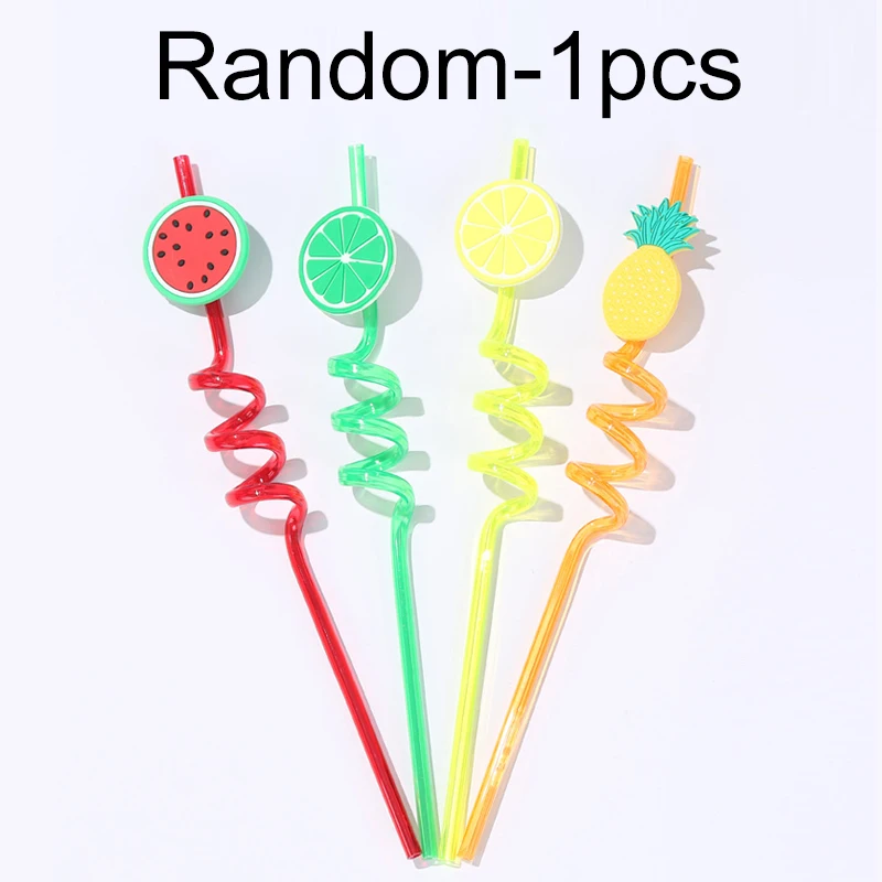 Straw-1pcs Можно поворачивать на 360 градусов, Детская обучающая Питьевая чашка с двойной ручкой, откидная крышка, герметичная Волшебная чашка для младенцев, чашка для бутылок с водой - Цвет: Straw-1pcs