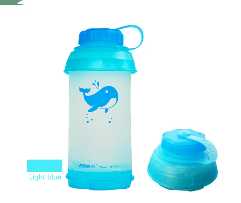 

750ML Travel Outdoor Folding Kettle Portable Student Child Compression Adult Anti-fall Carry-on Running Water Bottle