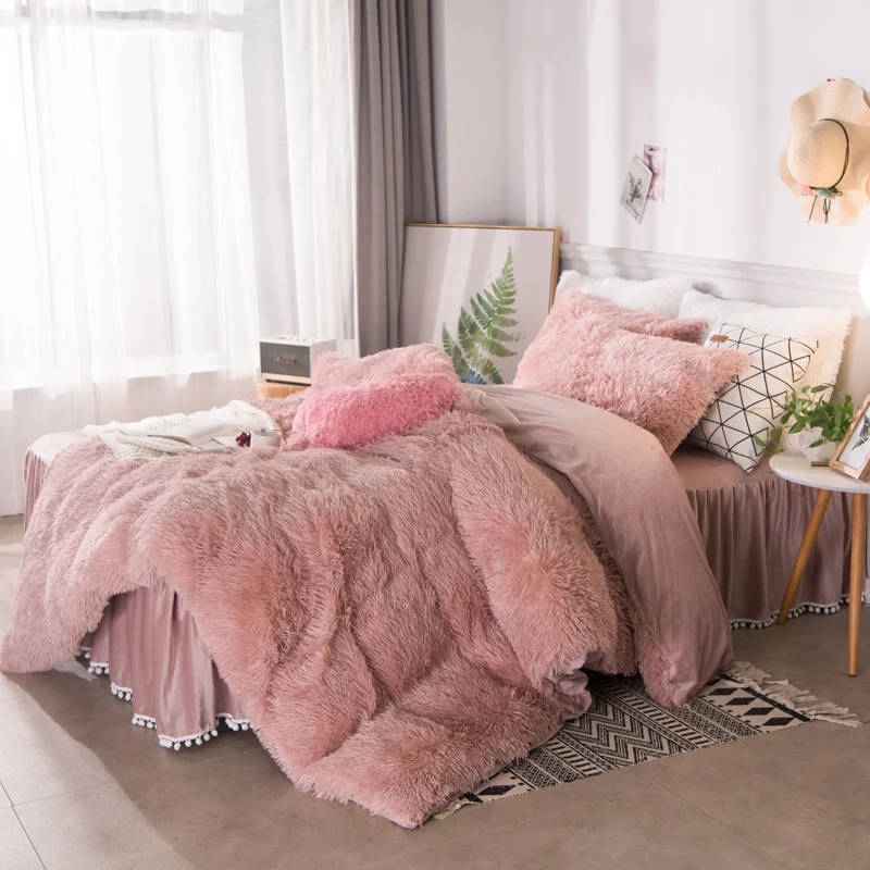 Розовый синий белый серый красный фиолетовый желтый плюшевый ворсистый теплый