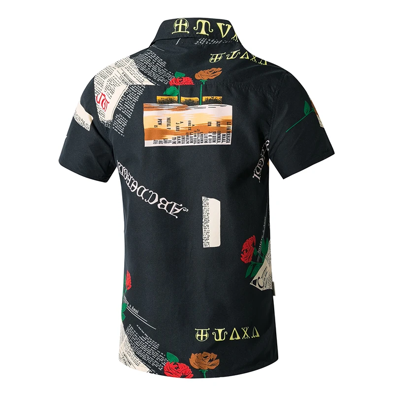 Новые модные мужские пляжные рубашки быстросохнущие Гавайские праздничные