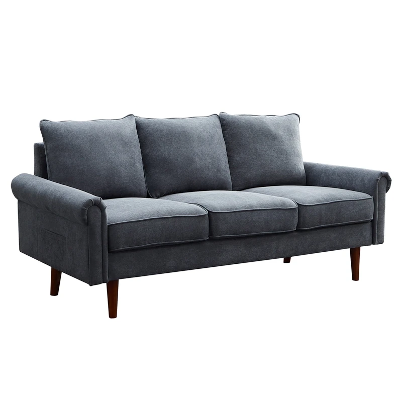 

Sectional Sofa 3P Sofa Home Living Room 3-Seater Wooden Frame Couch Modern Nordic Style Sectional Sofa Bed Living Room