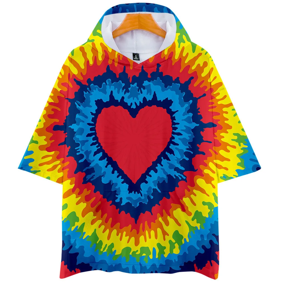 3D Tie Dye Flashbacks Толстовка Футболка мужская женская цветная психоделическая Футболка модная Harajuku фирменная футболка одежда