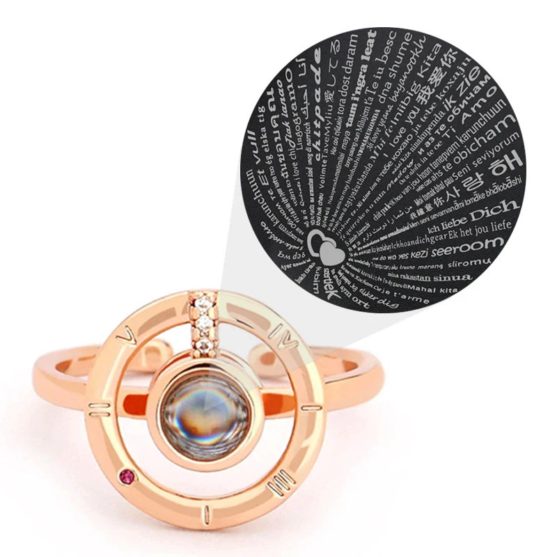 Женское кольцо с надписью Я тебя люблю на 100 языках|Обручальные кольца| |