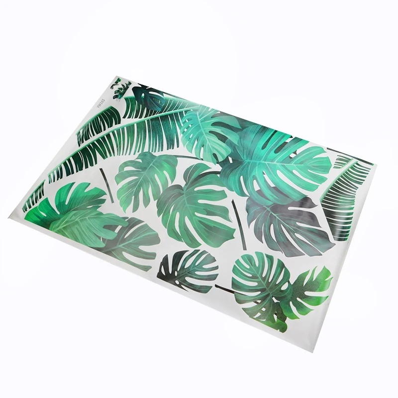 Наклейка на стену с изображением черепахи и листьев настенное украшение для