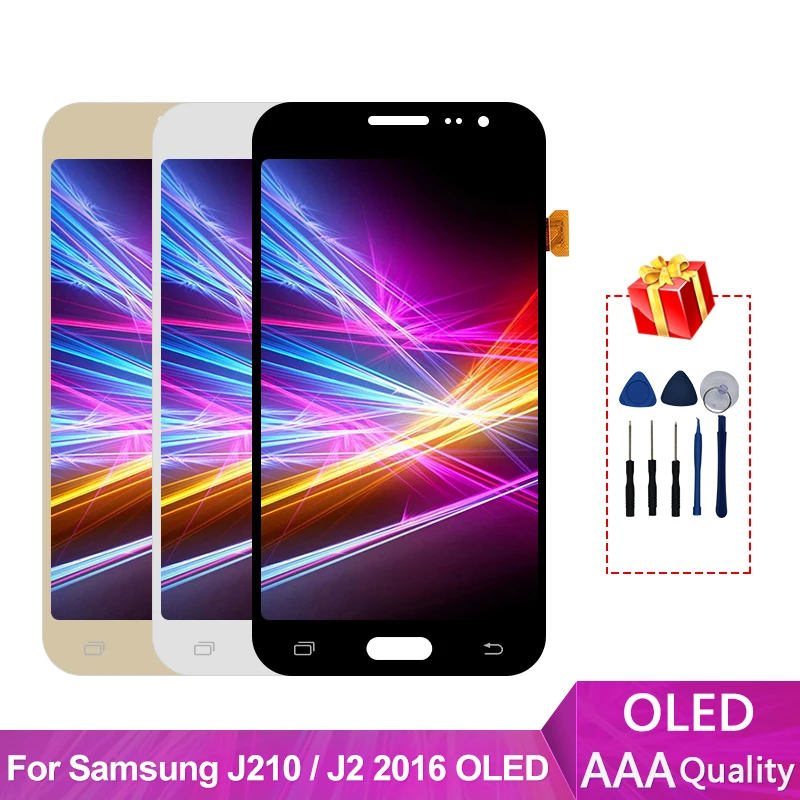 

Original AMOLED For Samsung Galaxy J2 2016 J210 LCD J210F J210M Display Touch Screen Digitizer Replacement Parts Free Shipping