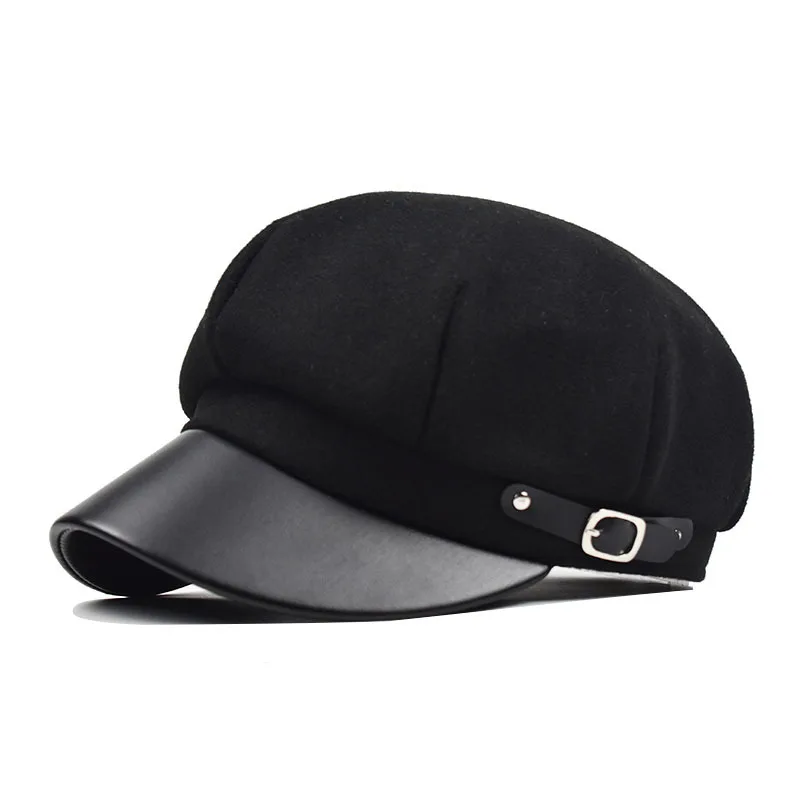 

Women Autumn Winter Octagonal Caps Stylish Artist Painter Hat Japanese and Korean style Ladies Beret Hats