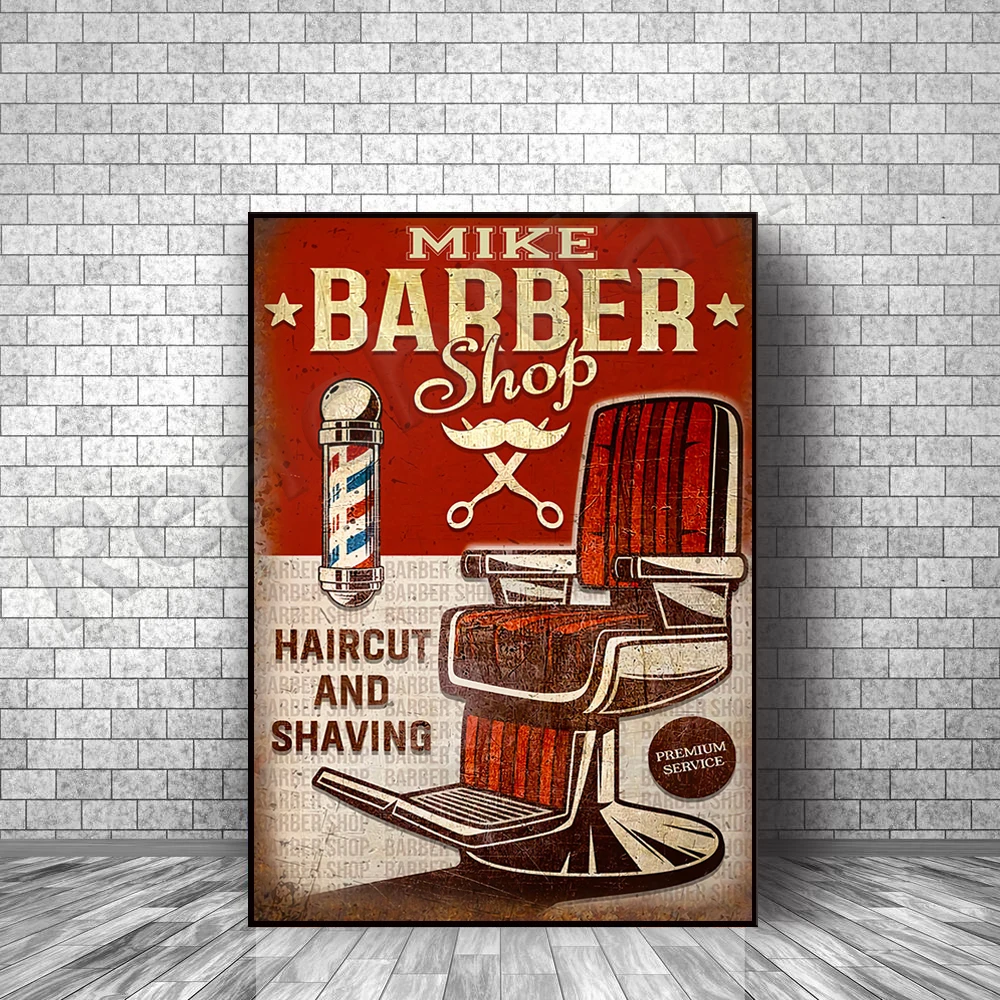 

Barbershop barber and shaving poster, barbershop logo, haircut decoration, barbershop art deco poster