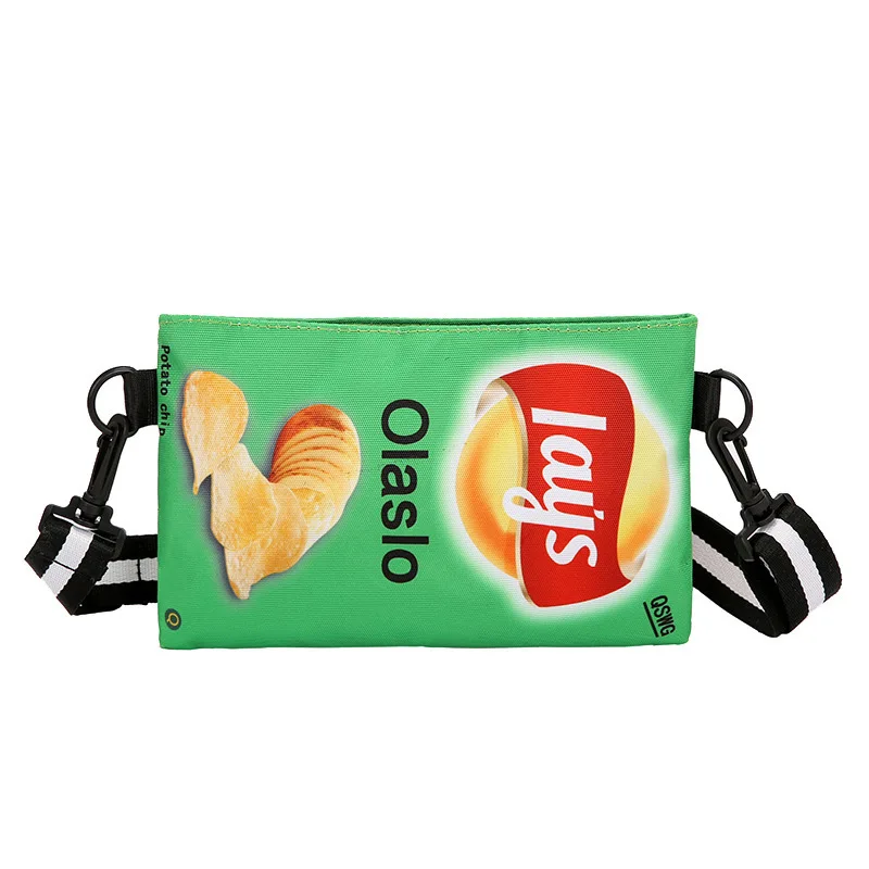 La MaxZa модные женские сумки на плечо яркие цвета с картофельными чипсами молнии