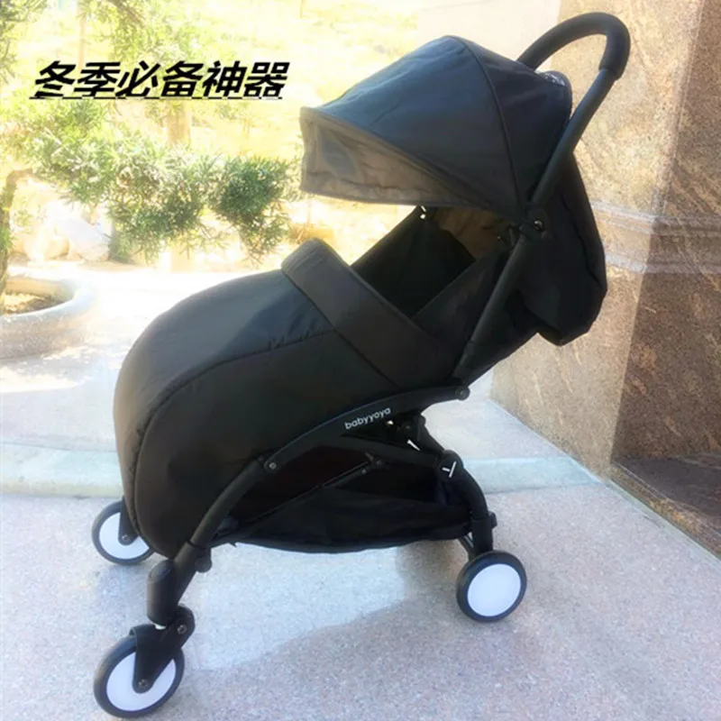 Детская коляска; муфта для ног Yoya; зимняя накидка для ног; Babyzen yoyo; аксессуары для коляски; Poussette; коляска; теплая коляска - Цвет: black