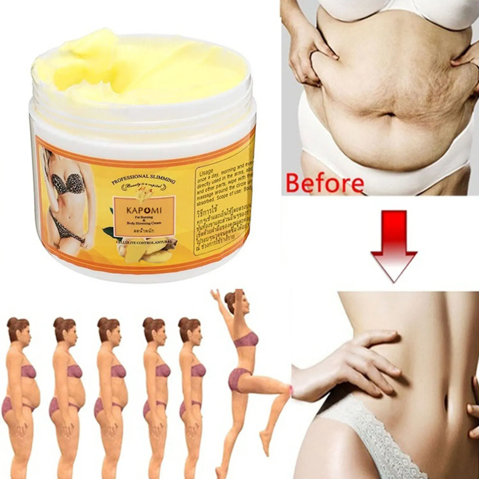 

Fat Burning Whole Body Waist/Abdomen/Hip Massage Adipose Shaping Burner Firming Ginger Lose Weight Anti Cellulite Slimming Cream